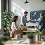 Team im Finanzsektor steigert Effizienz mit No-Code KI-Lösung.