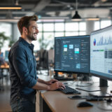 Mitarbeiter automatisiert Prozesse mit KI und Oracle NetSuite auf einer No-Code Plattform.