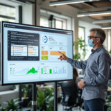 Mitarbeiter nutzt No-Code-Plattform zur ERP-Integration.