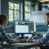 Team arbeitet mit KI an Betrugserkennung am Computer