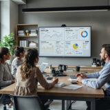 Team analysiert unstrukturierte Daten mit No-Code-KI im Büro.