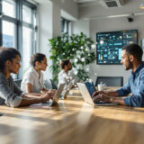 Team arbeitet mit No-Code-Plattform zur Orchestrierung von KI-Agenten bei Kauz AI.