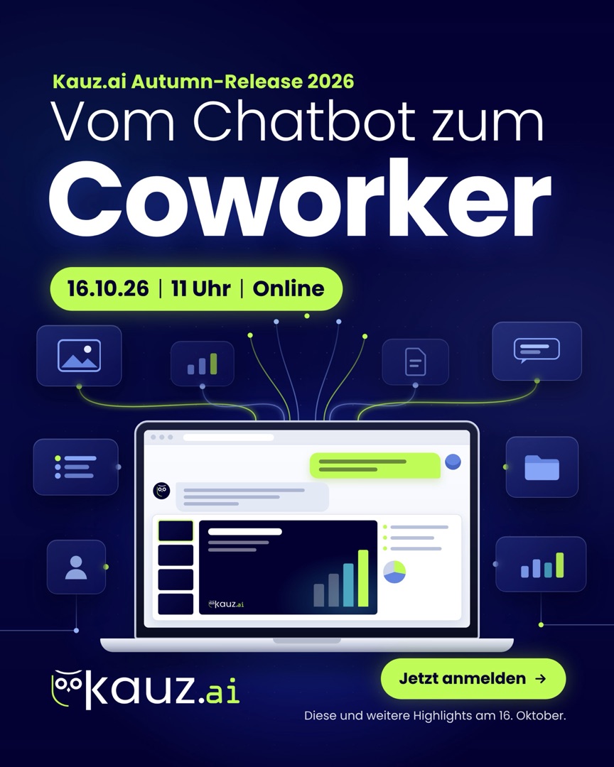 Kauz.ai Autumn-Release 2026: Vom Chatbot zum Coworker